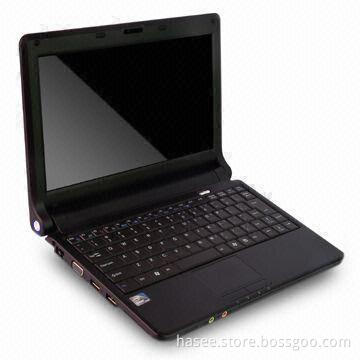 10.1-inch Netbook with N455 CPU, 1GB DDR3 RAM and 320GB SATA HDD, Supports Bluetooth and 3G